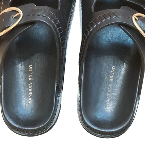 Vanessa Bruno Fussbett Sandals, Black, Size 39 - Picture 5 of 12